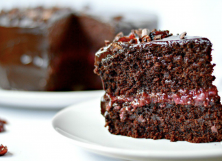 The proper way to make the black forest cake vegan protein shake