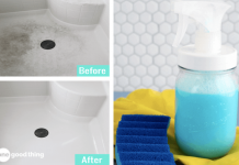 Use this 2 ingredients bathtub spray to easily clean your tub