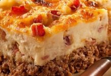 Cowboy Meatloaf and Potato Casserole