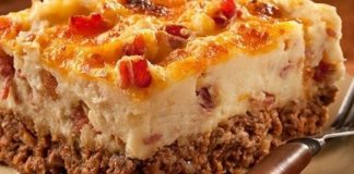 Cowboy Meatloaf and Potato Casserole