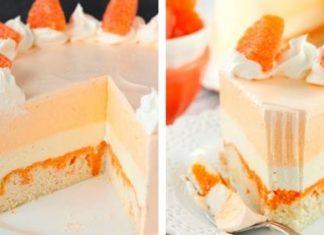 ORANGE CREAMSICLE ICE CREAM CAKE