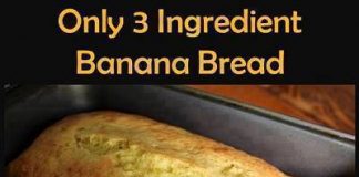 3 Ingredient Banana Bread