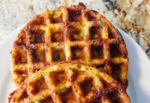BACON CHEDDAR BAY BISCUITS CHAFFLE RECIPE