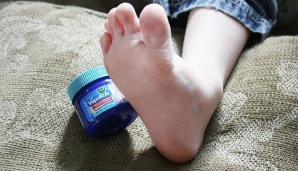 Ease coughs using this Vicks foot massage Grandma's Things