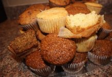 Bran muffins,cuppcino muffins and lemon poppyseed muffins