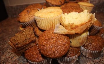Bran muffins,cuppcino muffins and lemon poppyseed muffins