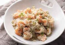 The proper way to make garlic butter shrimp and cauliflower rice