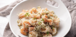 The proper way to make garlic butter shrimp and cauliflower rice