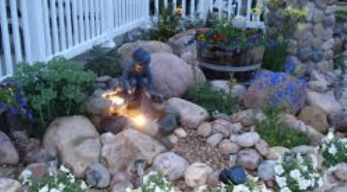 Make a fancy decorative rock letter at home