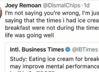 Can ice cream improve your mental performance?