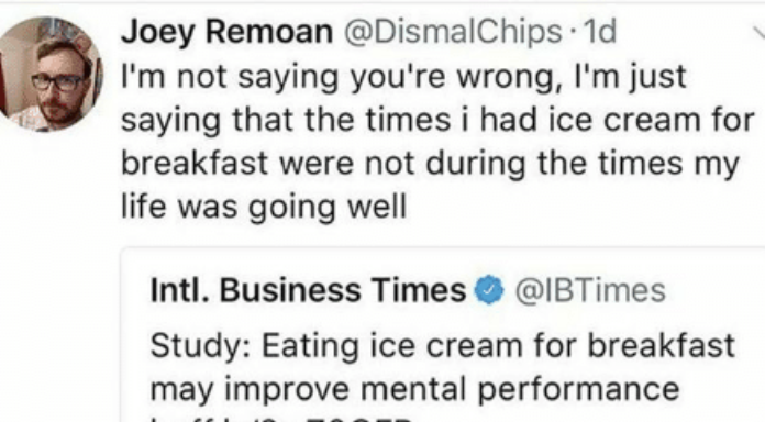 Can ice cream improve your mental performance?