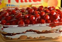 No-Bake Cherry Cheesecake Cookie Lasagna