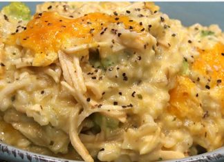 CREAMY CHICKEN & RICE CASSEROLE