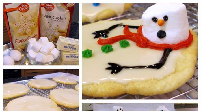 MELTED SNOWMAN COOKIES