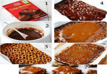 SALTED PRETZEL CARAMEL BROWNIES