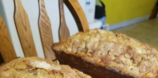 Banana Bread with honey and applesauce instead of sugar & oil. Delicious & Healthy