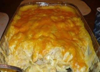 Sour Cream Chicken Enchilada Casserole