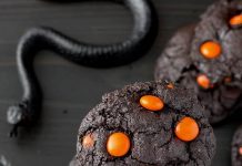 Dark Chocolate Halloween Cookies