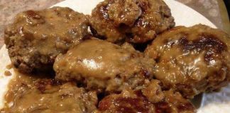 Hamburger Steak with Creamy Onion Gravy