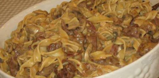 BEEF STROGANOFF CASSEROLE