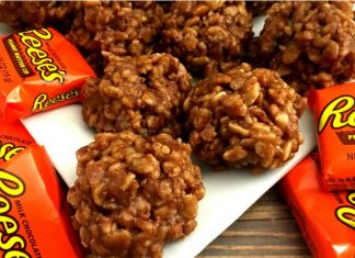 No Bake Reeses Crispy Cookies!