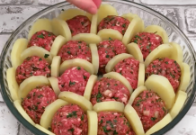 Boil Potatoes And Slice Them. Arrange With Meatballs And Cheese And Bake For A Delicious French Treat