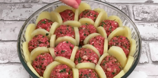 Boil Potatoes And Slice Them. Arrange With Meatballs And Cheese And Bake For A Delicious French Treat