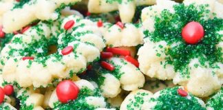 CREAM CHEESE SPRITZ COOKIES (CHRISTMAS TREATS!)