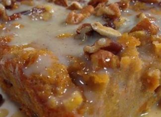 Grandma’s Old-Fashioned Bread Pudding with Vanilla Sauce