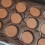 Homemade Reeses Peanut Butter Cup Brownies!