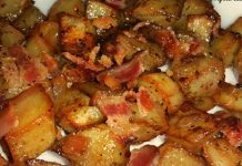 Roasted Potatoes with Bacon, Garlic & Onions!