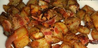 Roasted Potatoes with Bacon, Garlic & Onions!