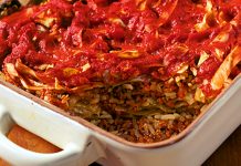 Sauerkraut Lazy Cabbage Roll Casserole
