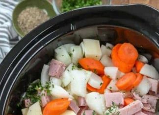 Easy Crock Pot Ham and Potato Soup