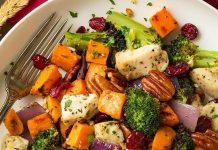 Chicken Broccoli and Sweet Potato Sheet Pan Dinner