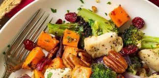 Chicken Broccoli and Sweet Potato Sheet Pan Dinner