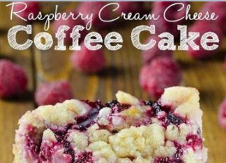 Raspberry Cream Cheese Coffee Cake