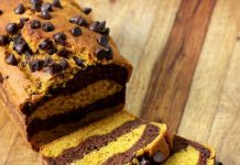 MARBLED TURMERIC PUMPKIN CHOCOLATE BREAD