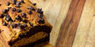 MARBLED TURMERIC PUMPKIN CHOCOLATE BREAD