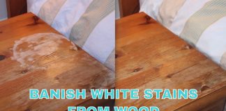 How To Easily Remove White Spots From Wood.