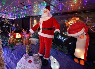 Grandad spends three weeks turning his home into Christmas grotto