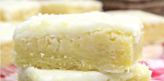 LEMON BROWNIES WITH GLAZE