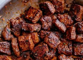 cajun butter steak bites