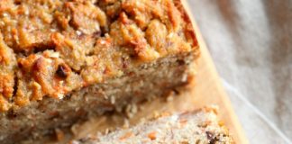 Vegan Gluten free Banana Bread – Grain free Carrot Banana Bread