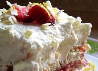 Strawberry Bomb Cake