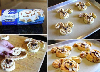 Bunny Shaped Cinnamon Rolls = Cinnabunnies