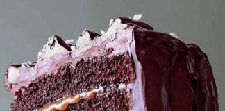 Salted-Caramel Six-Layer Chocolate Cake