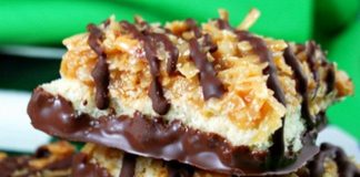 Homemade Samoas Bars