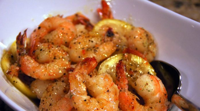 LEMON BUTTER BAKED SHRIMP