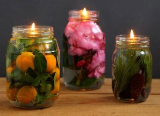 DIY Relaxing Mason Jar Water Candle To Help You Unwind.